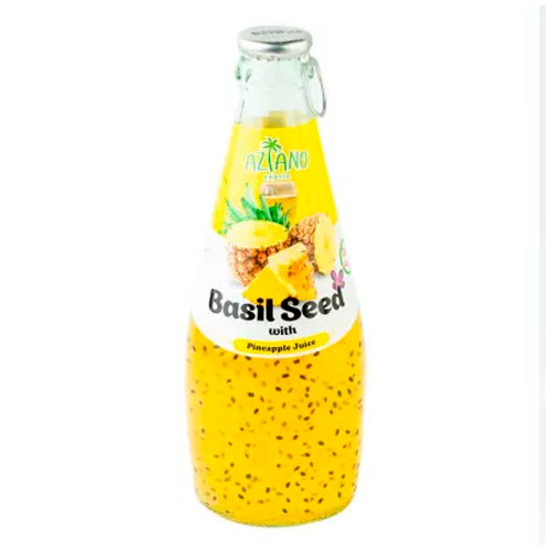 Нектар Aziano Pineapple Juice with Basil Seed м  290мл