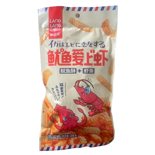 Чипсы Lang Lang Crisp креветка/кальмар 28гр