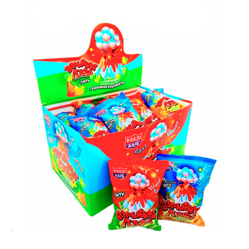 Десерт желейный КандиКлаб со взрывной карамелью и татуировкой «Взрывная Лава»   26гр