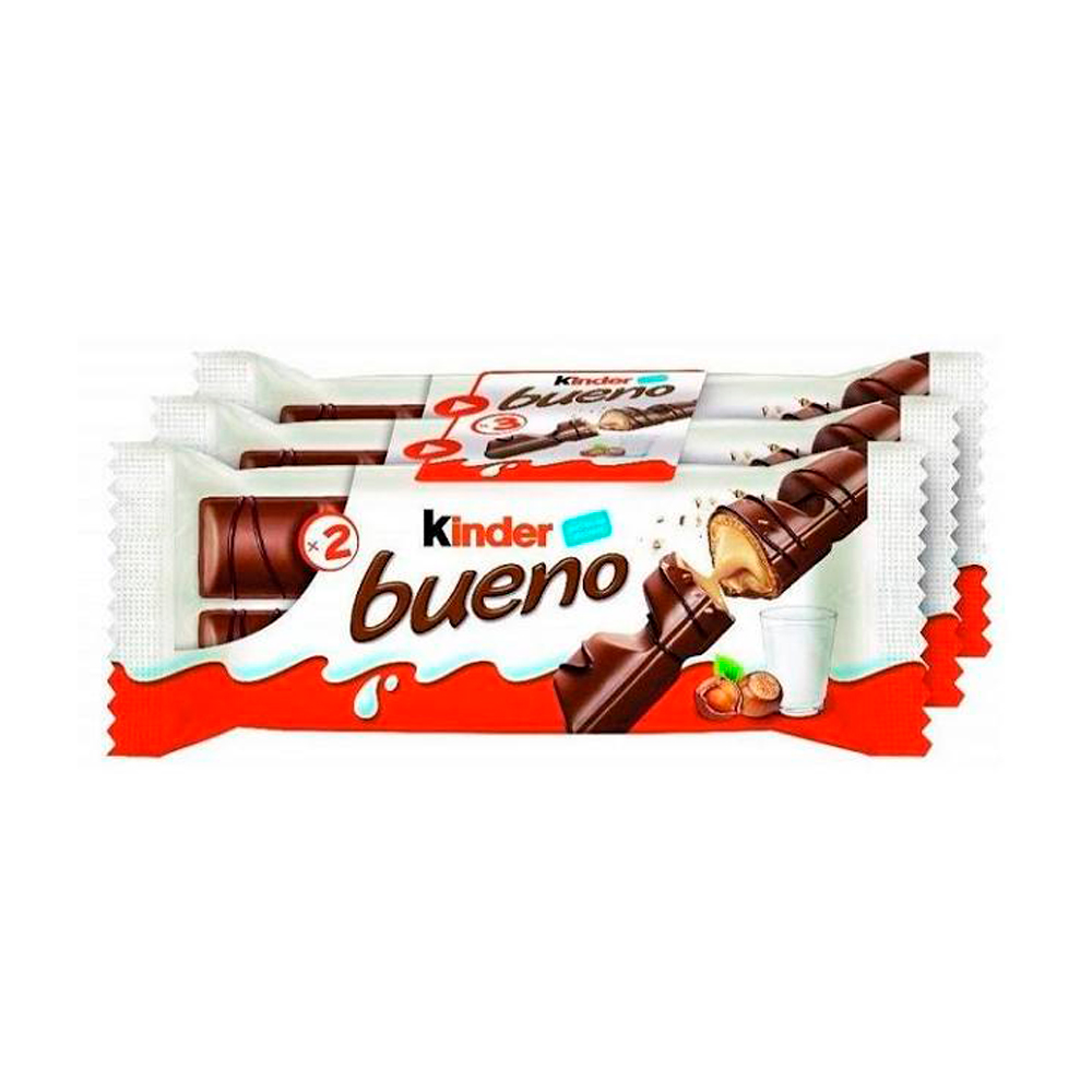 Вафельный батончик Kinder Bueno 3х43гр  129гр