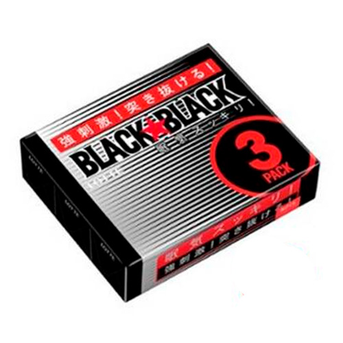 Жев.резинка Lotte Black Black (набор 3шт)  78,3гр
