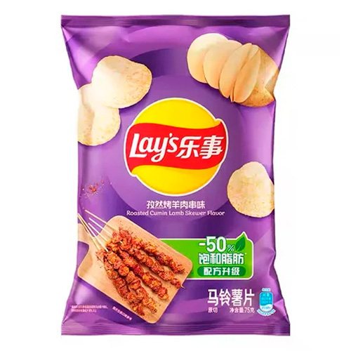 Чипсы Lay's cumin mutton shashlik   135гр