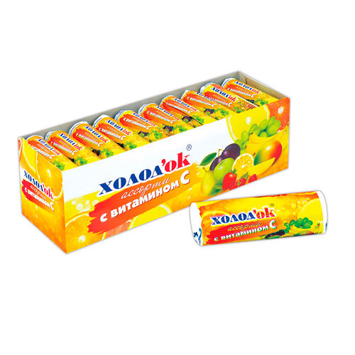 Конфеты "Холодок" Ассорти с витамином С 15гр