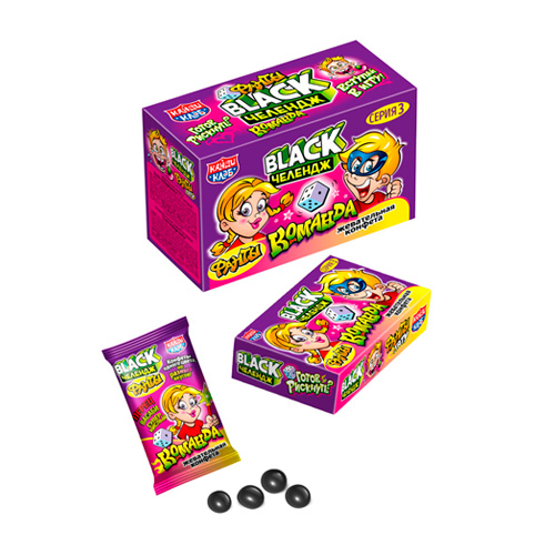 Жев.конфета КандиКлаб "Black Челендж Фанты" Команда (серия 3)  15гр