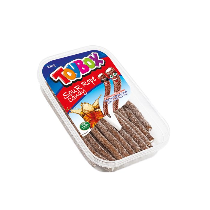 Жев.мармелад TOYBOX  кислые веревки Кола (длинные) 250 гр