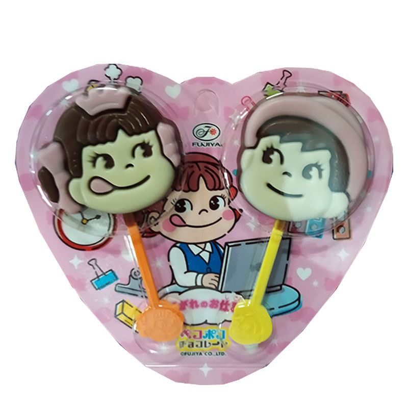 Шоколад на палочке FUJIYA "Peko and Poko" 24г