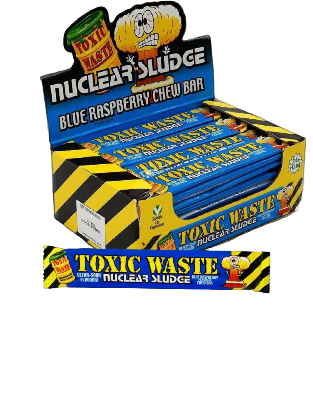 Жев.конфета Toxic Waste Nuclear sludge Blue Raspberry   20гр