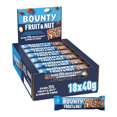 Батончик Bounty Fruit & Nut Chocolate   40гр