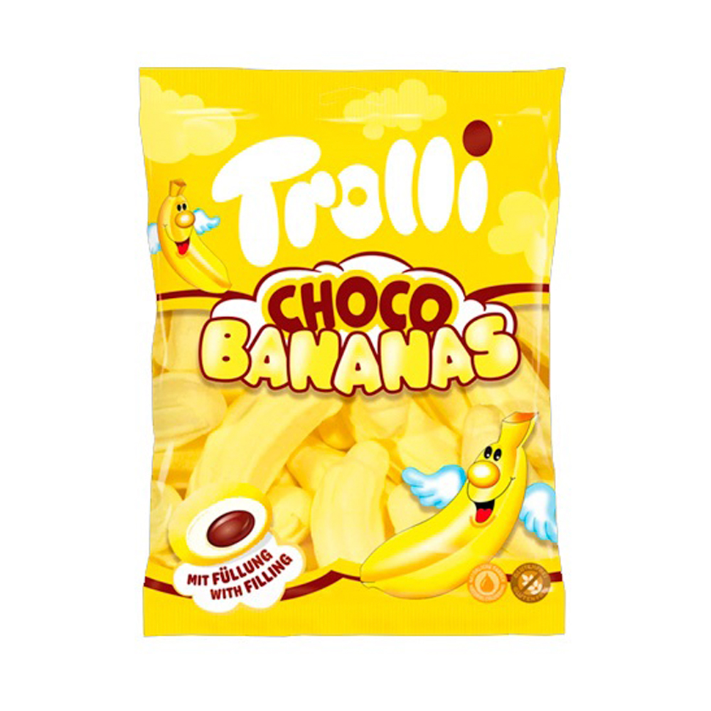 Маршмеллоу Trolli Choco Bananas   150гр